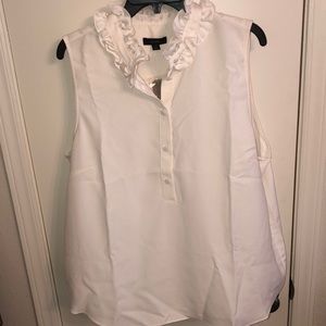 New J. Crew Ruffle Neck Blouse